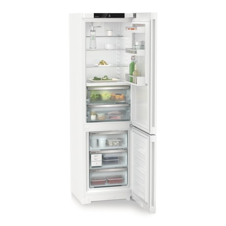 Combina frigorifica Liebherr CBNc 5723 Plus, NoFrost, BioFresh, 60 cm, 360 l, DuoCooling, EasyTwist-Ice, Clasa C, Alb